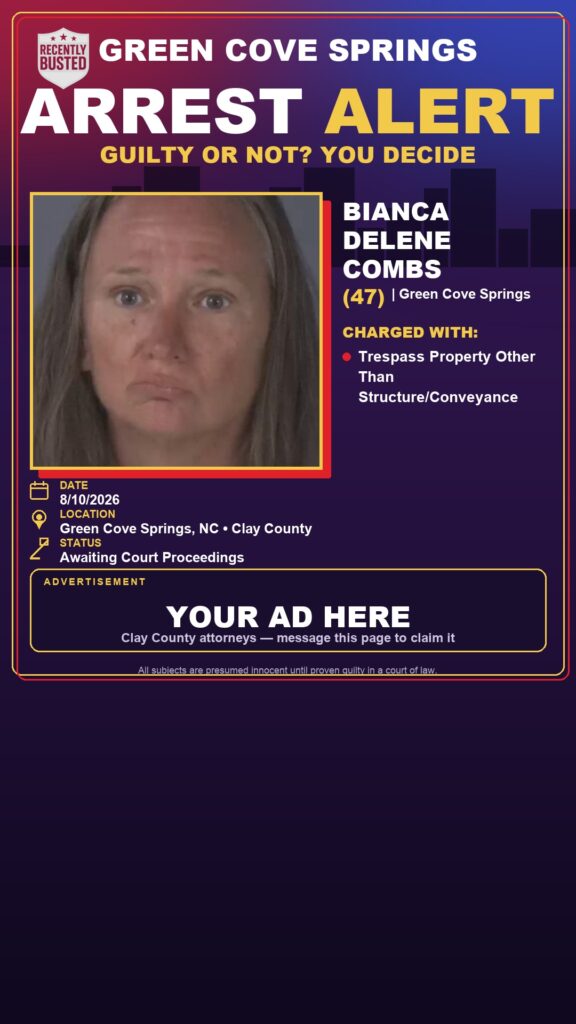 Arrest report — BIANCA DELENE COMBS