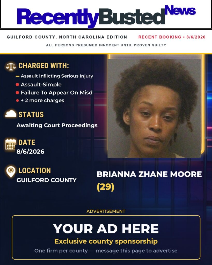 Arrest report — BRIANNA ZHANE MOORE