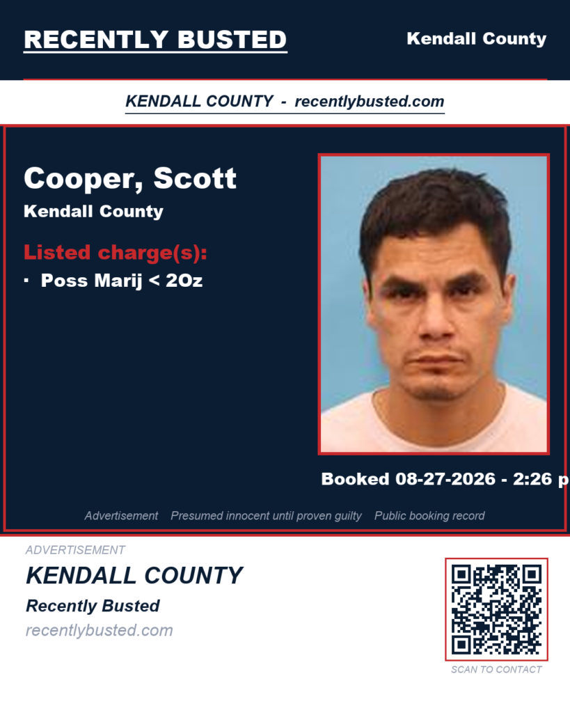 Cooper, Scott — arrest record card, Texas Arrests