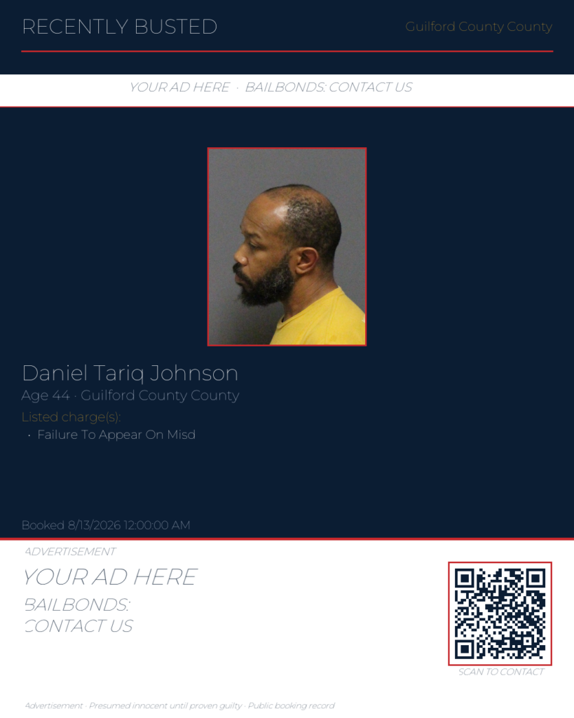 Arrest report — DANIEL TARIQ JOHNSON
