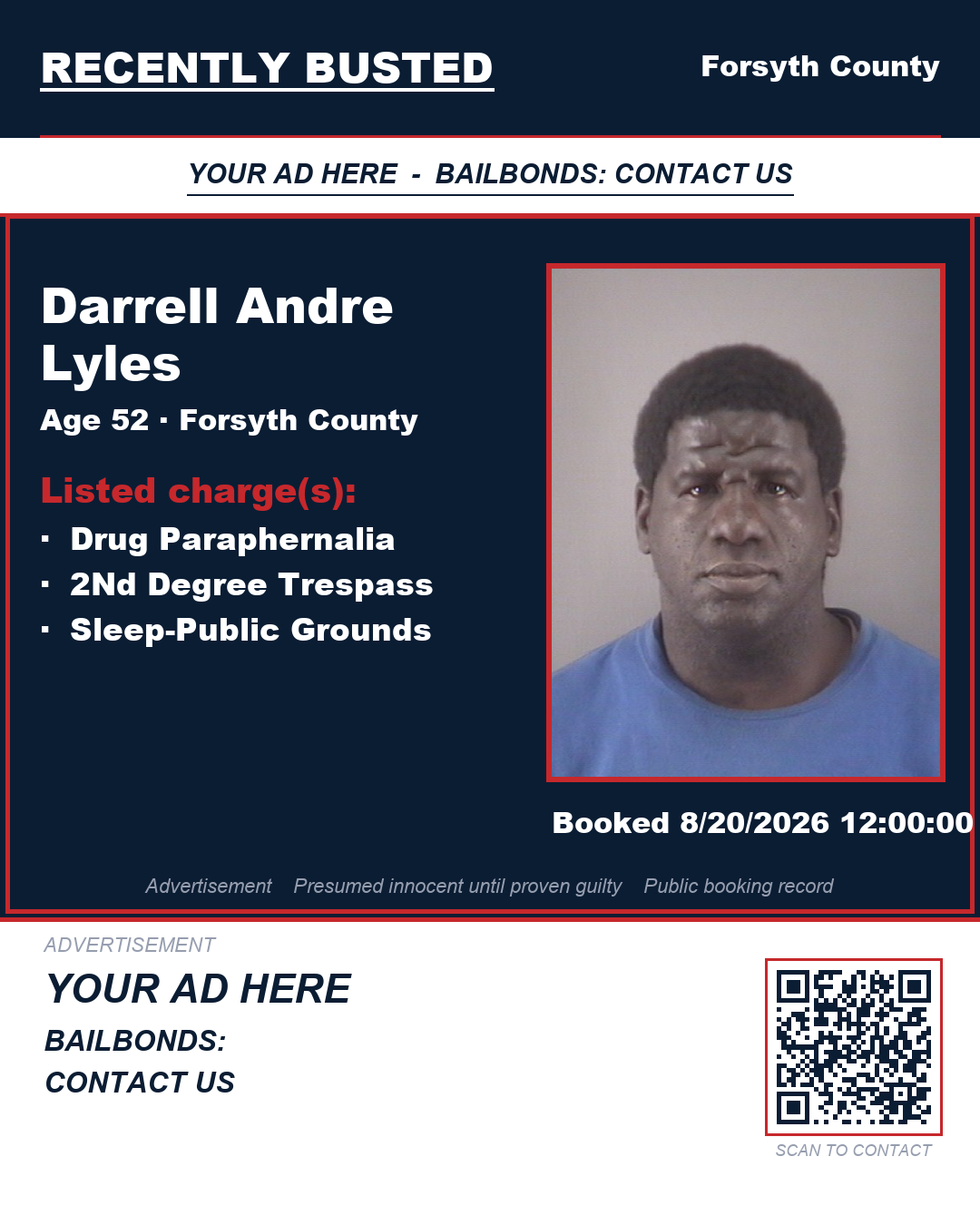 Arrest report - DARRELL ANDRE LYLES