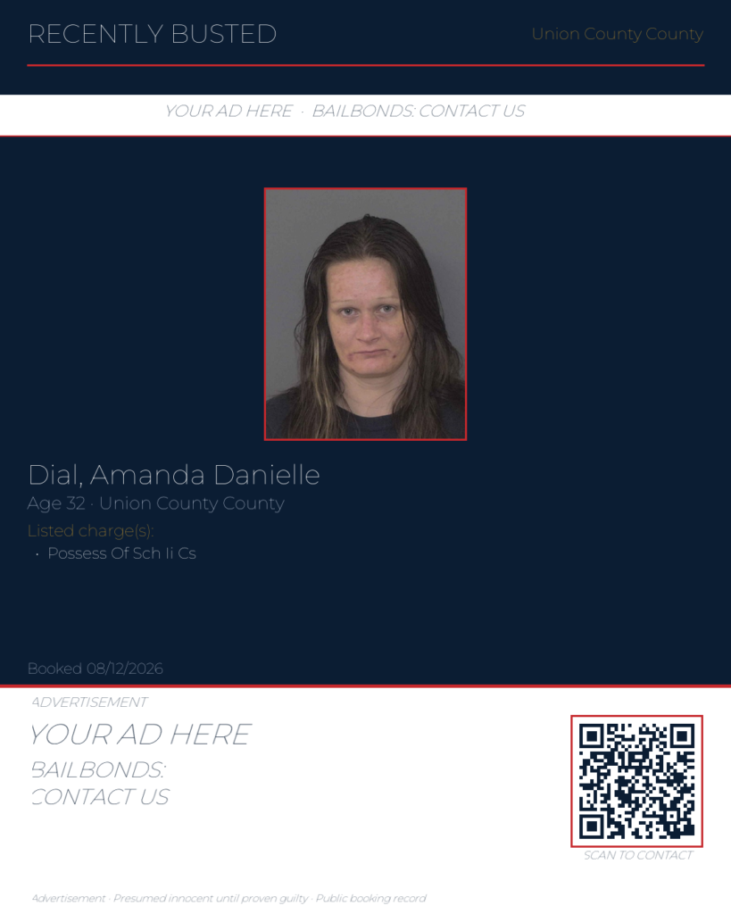 Arrest report - DIAL, AMANDA DANIELLE