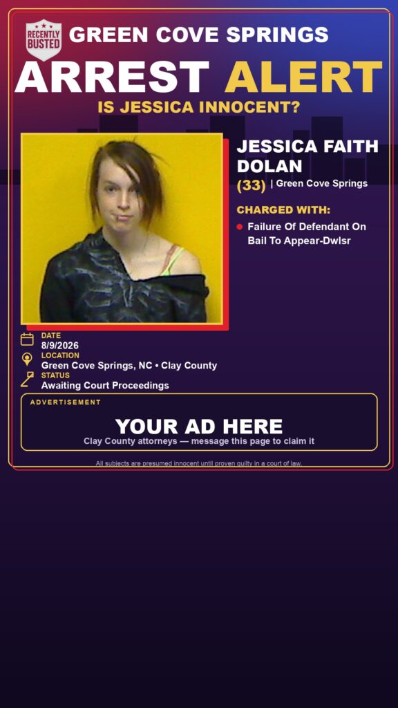 Arrest report — JESSICA FAITH DOLAN