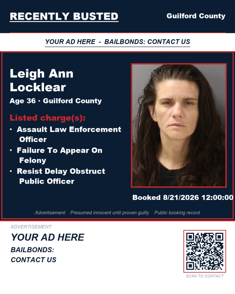 Arrest report — LEIGH ANN LOCKLEAR