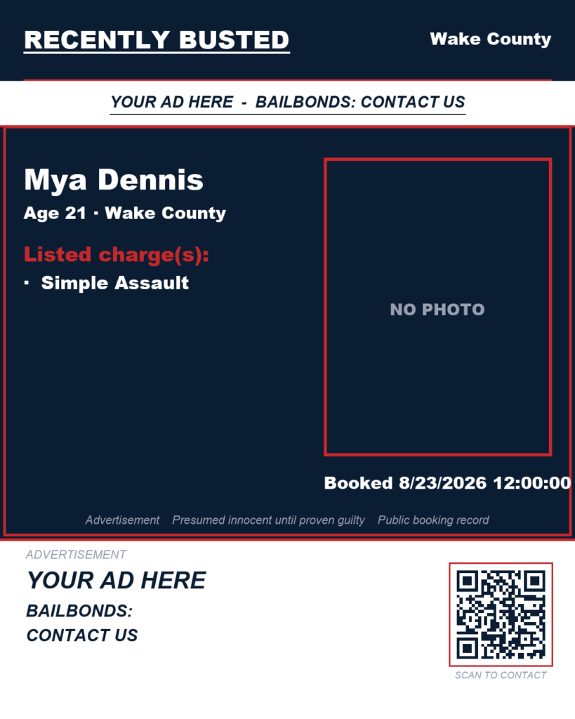 Arrest report — MYA DENNIS