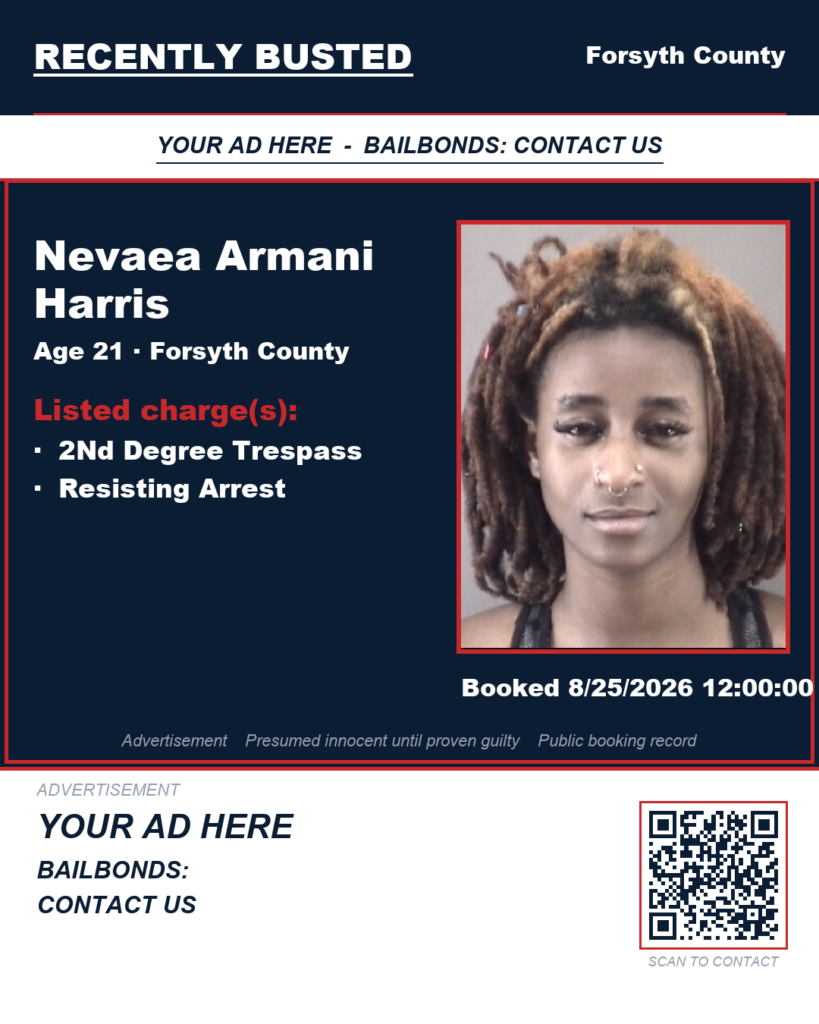 Arrest report - NEVAEA ARMANI HARRIS