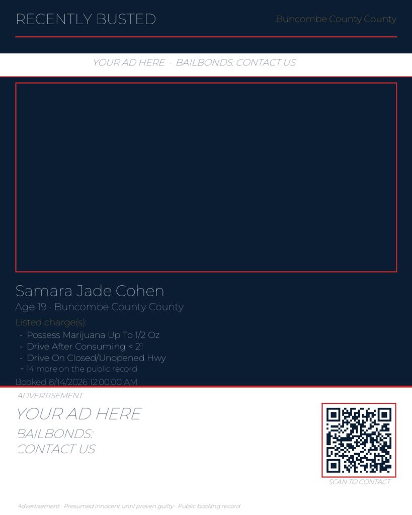 Arrest report — SAMARA JADE COHEN