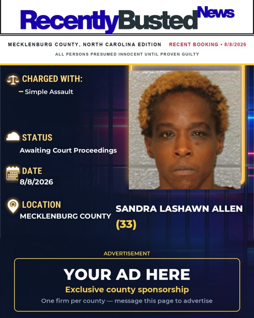 Arrest report — SANDRA LASHAWN ALLEN
