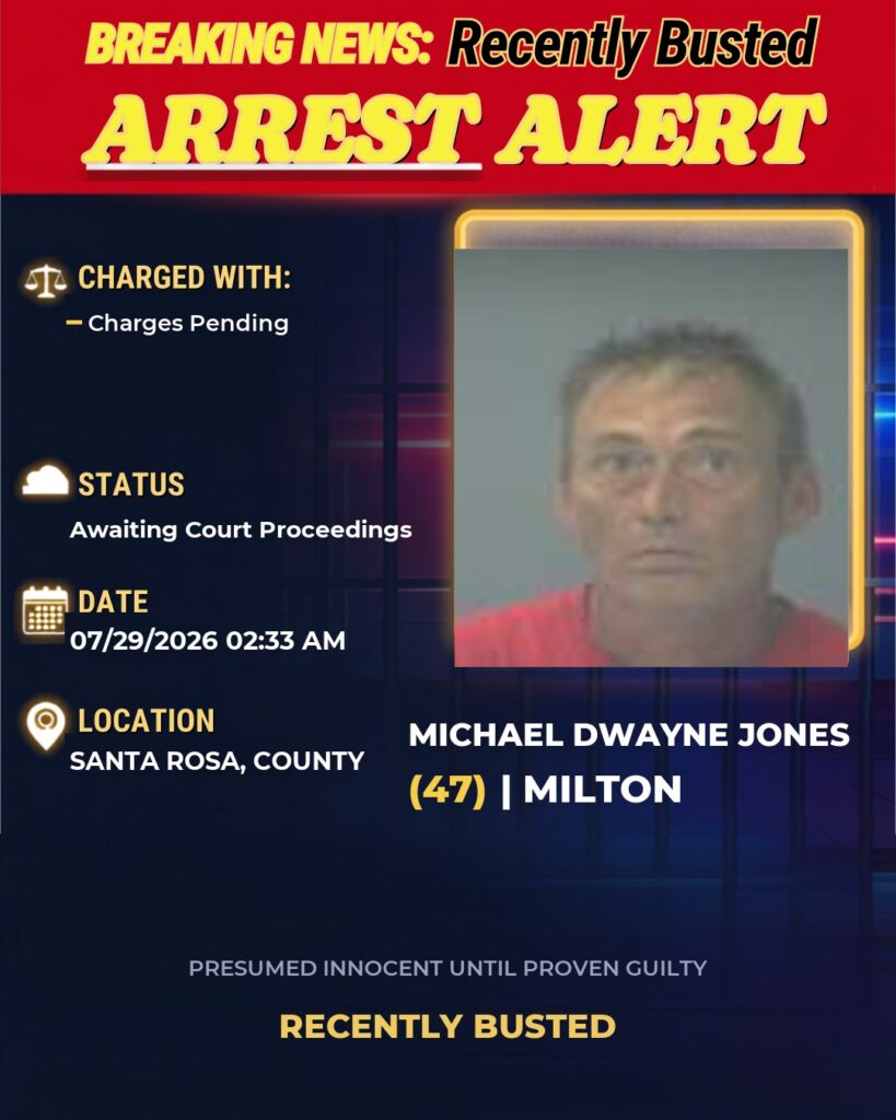 Arrest report — Michael Dwayne Jones