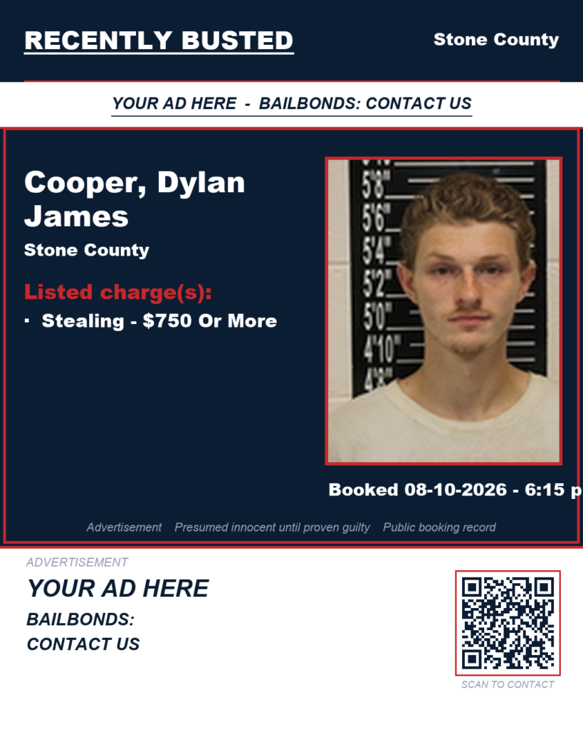 Arrest report — Cooper, Dylan James