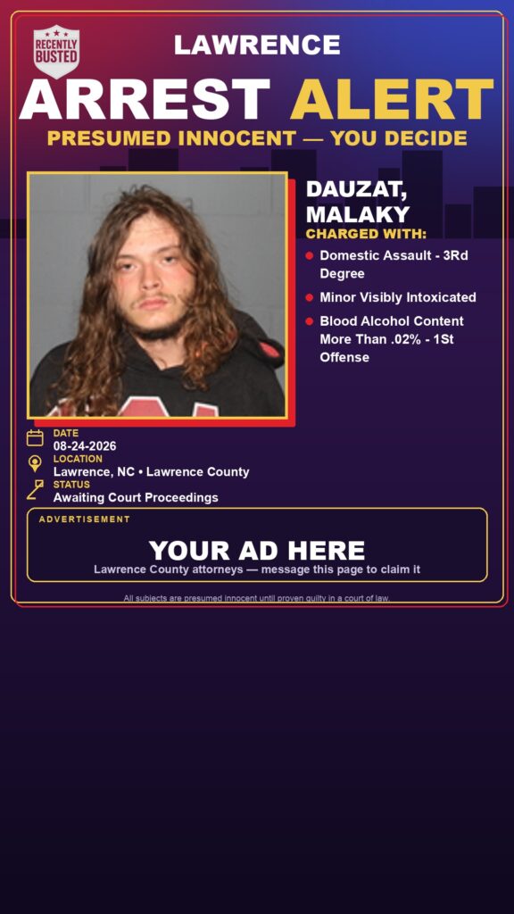 Arrest report — DAUZAT, MALAKY