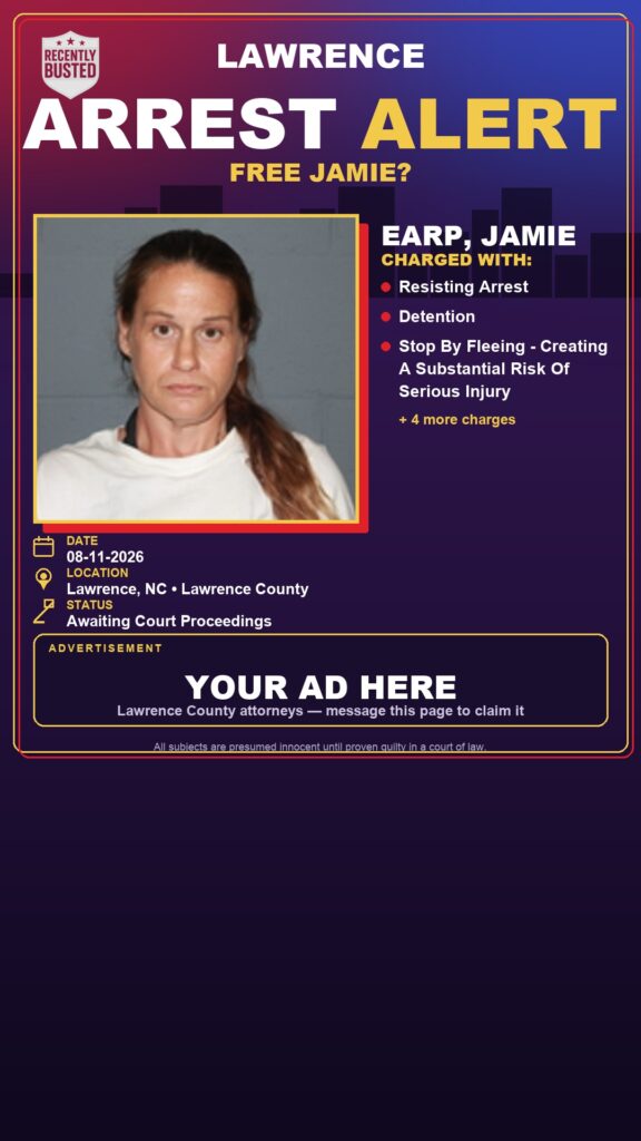 Arrest report — EARP, JAMIE