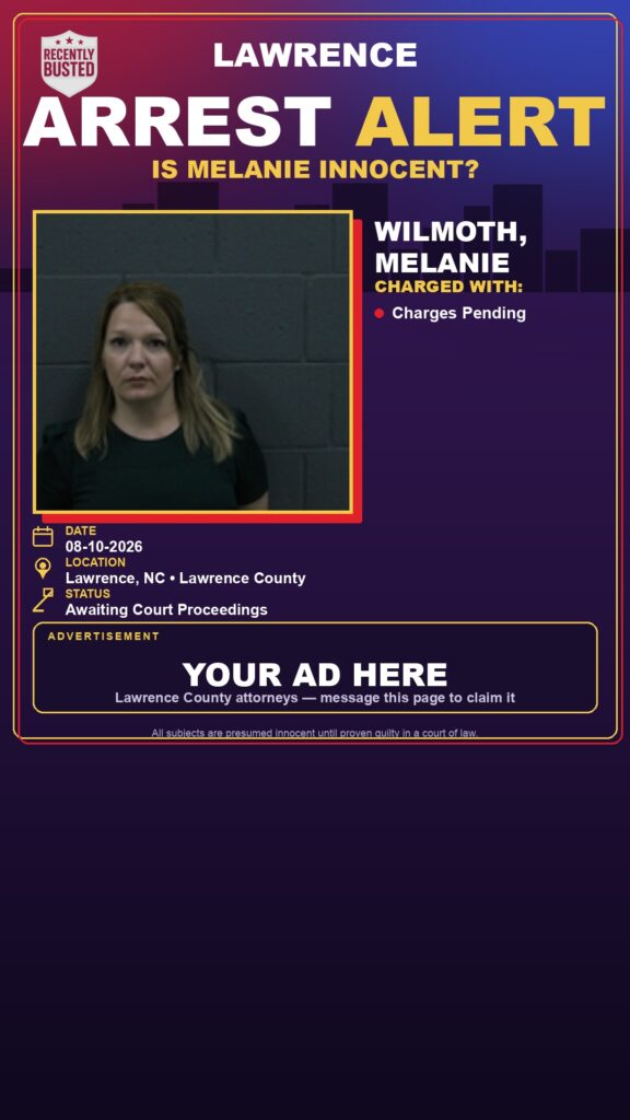 Arrest report — WILMOTH, MELANIE