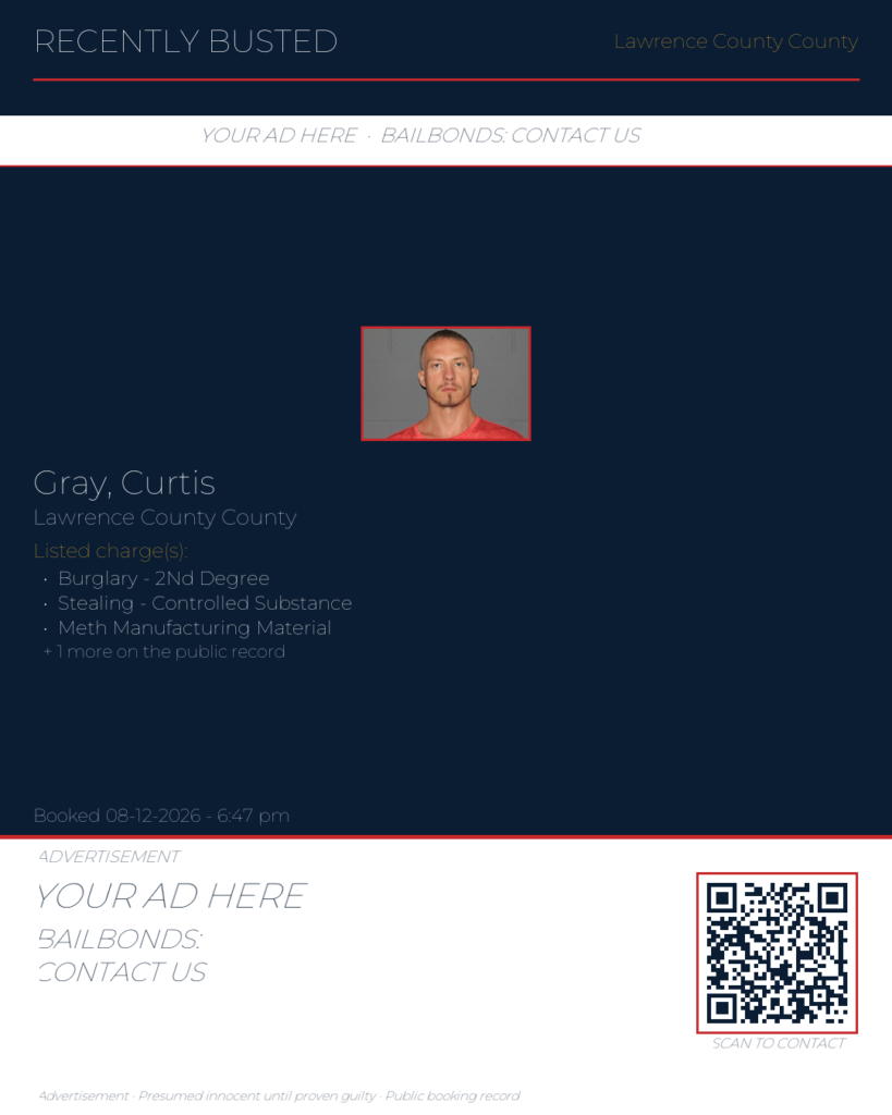 Arrest report — GRAY, CURTIS