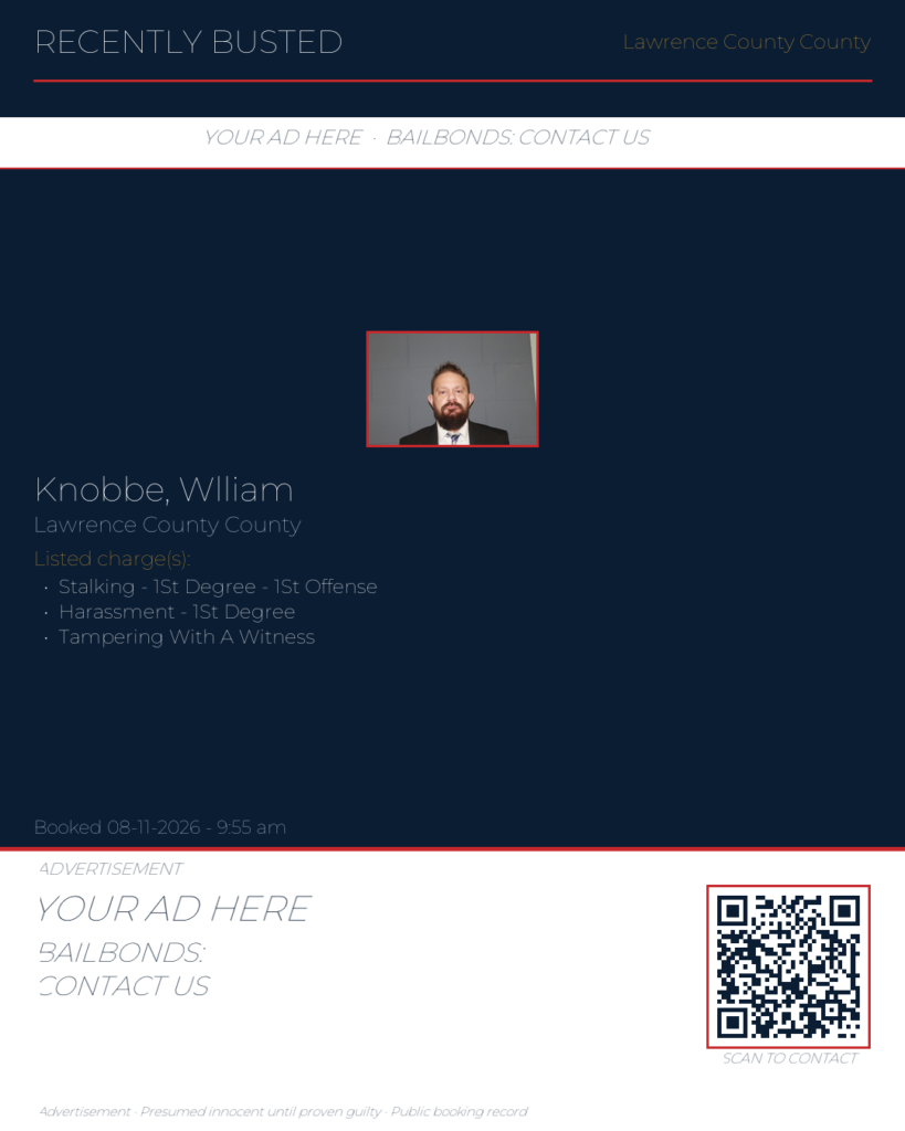 Arrest report — KNOBBE, WLLIAM