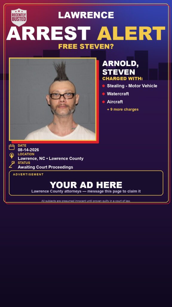 Arrest report — ARNOLD, STEVEN