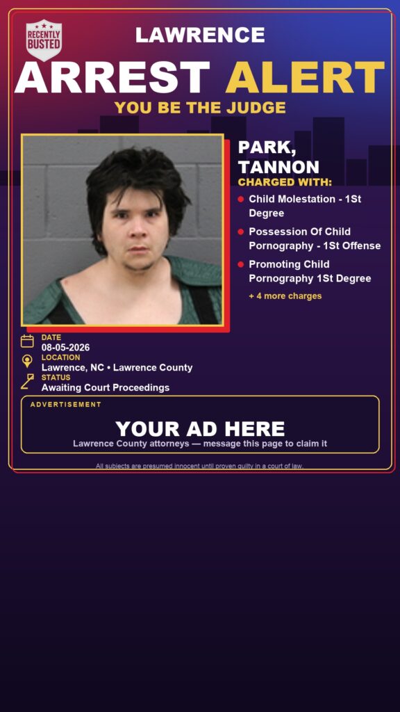 Arrest report — PARK, TANNON