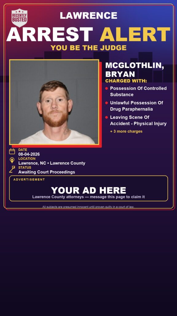 Arrest report — MCGLOTHLIN, BRYAN