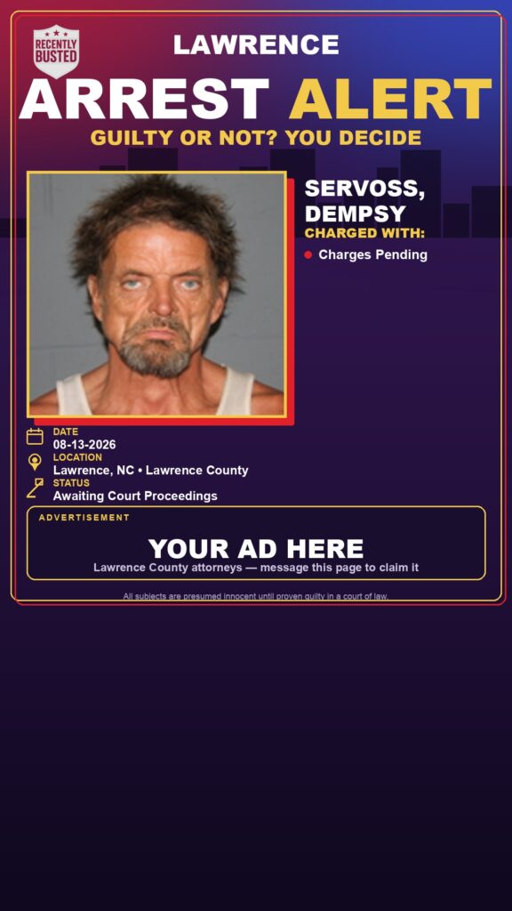 Arrest report — SERVOSS, DEMPSY