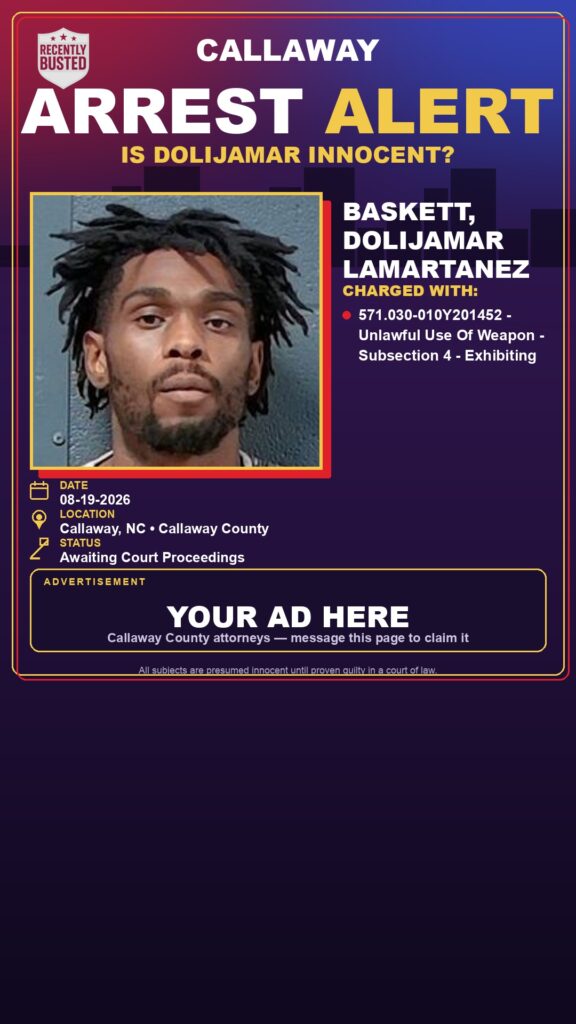 Arrest report — Baskett, Dolijamar Lamartanez