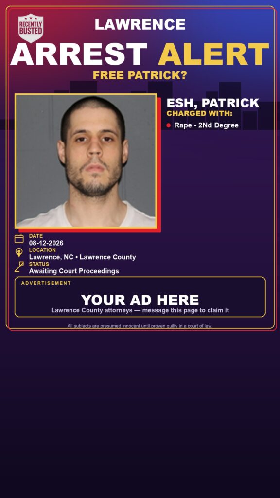 Arrest report — ESH, PATRICK