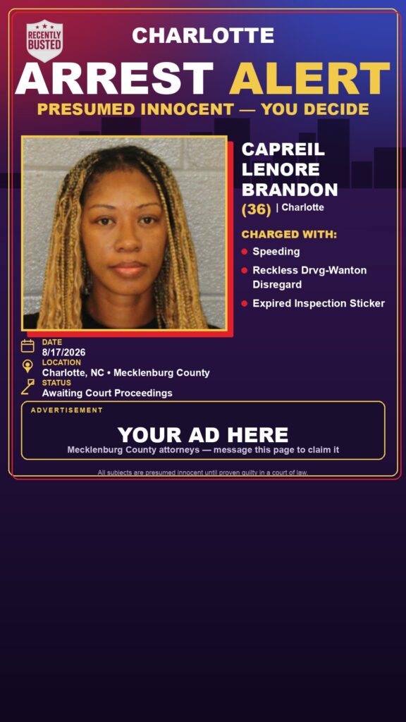 Arrest report — CAPREIL LENORE BRANDON
