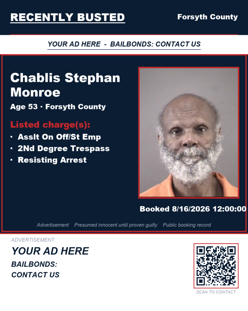 Arrest report — CHABLIS STEPHAN MONROE