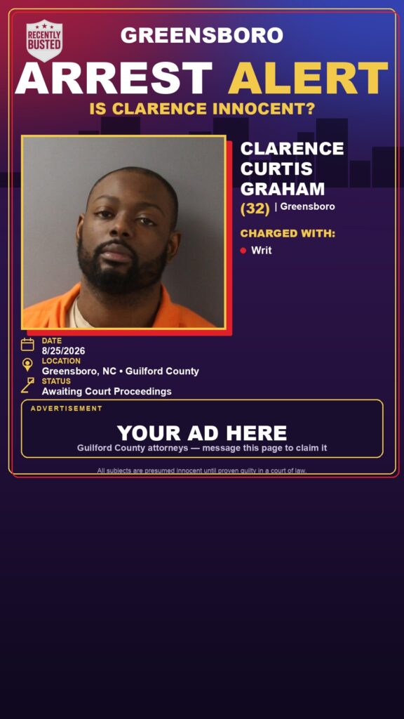 Arrest report — CLARENCE CURTIS GRAHAM