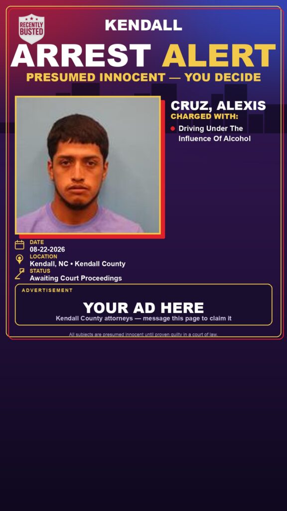 Arrest report — Cruz, Alexis