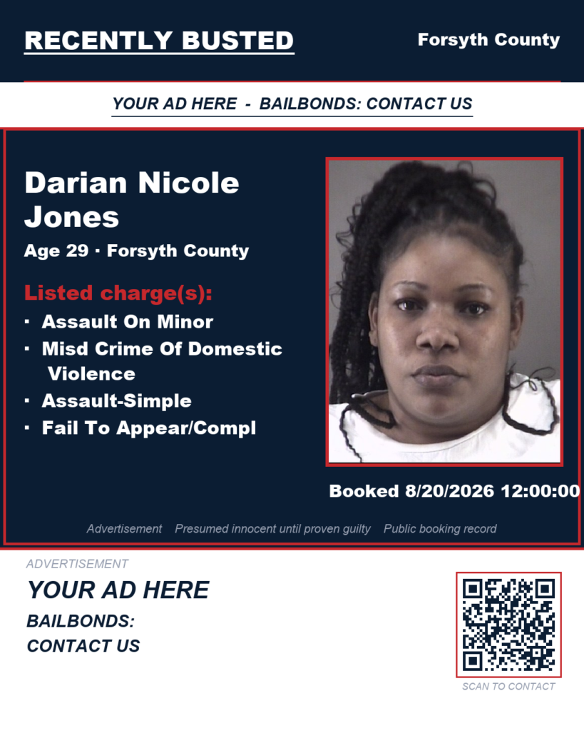 Arrest report - DARIAN NICOLE JONES