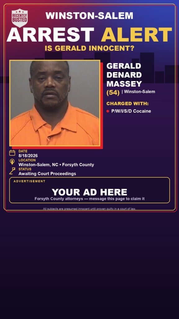 Arrest report — GERALD DENARD MASSEY