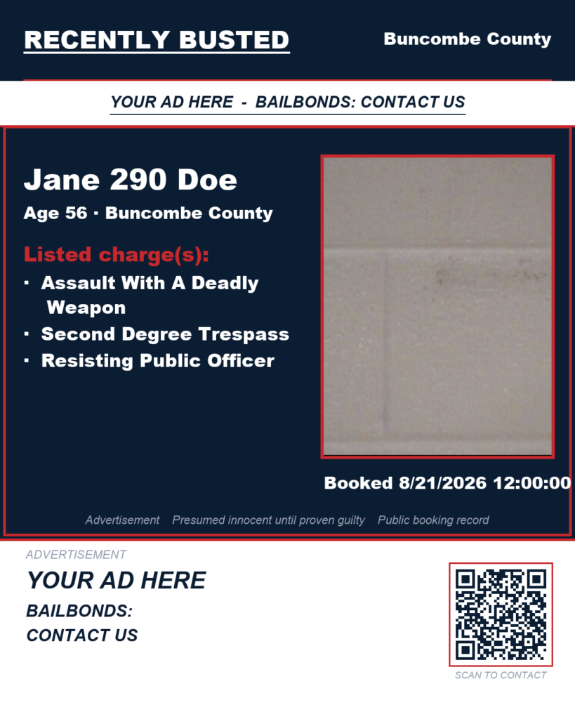 Arrest report - JANE 290 DOE
