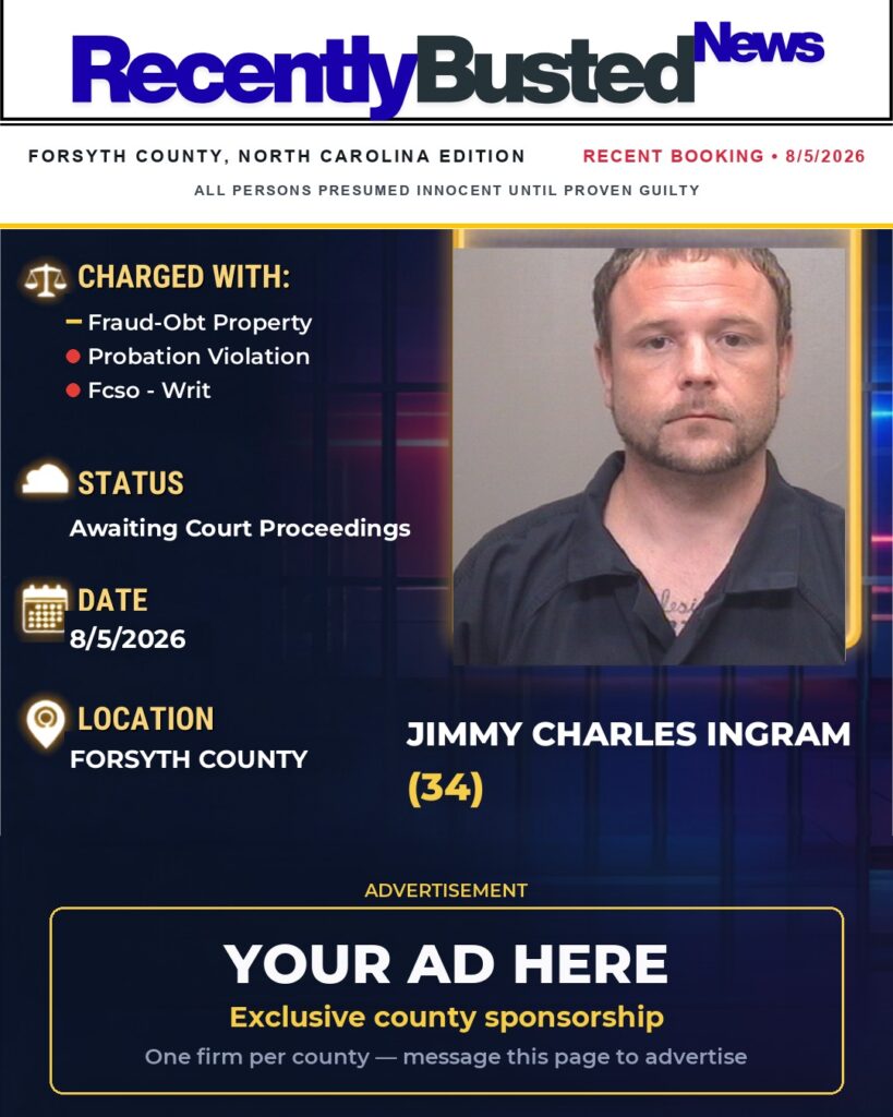 Arrest report — JIMMY CHARLES INGRAM