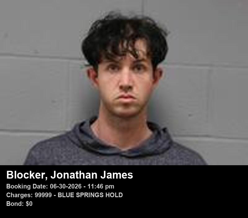 Arrest report - JONATHAN JAMES BLOCKER
