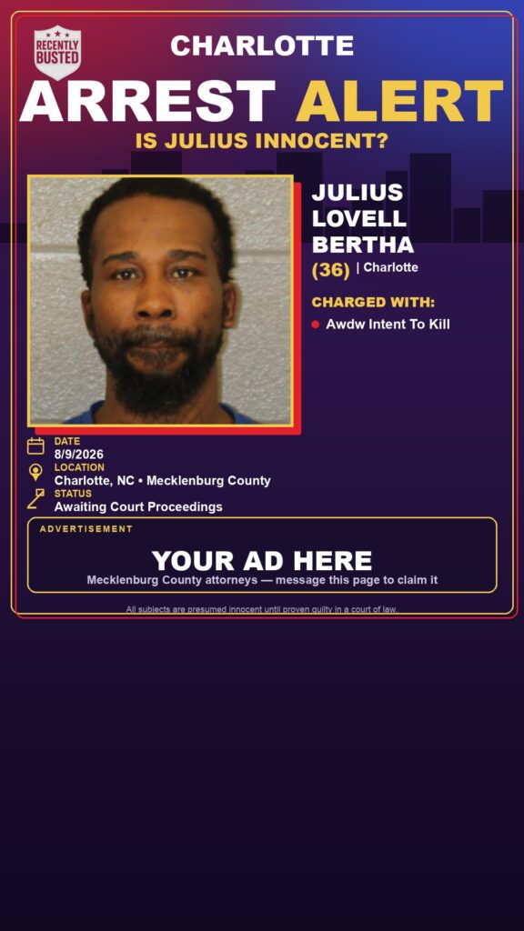Arrest report — JULIUS LOVELL BERTHA