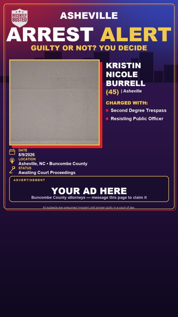 Arrest report — KRISTIN NICOLE BURRELL