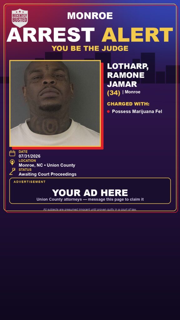 Booking photo of LOTHARP, RAMONE JAMAR