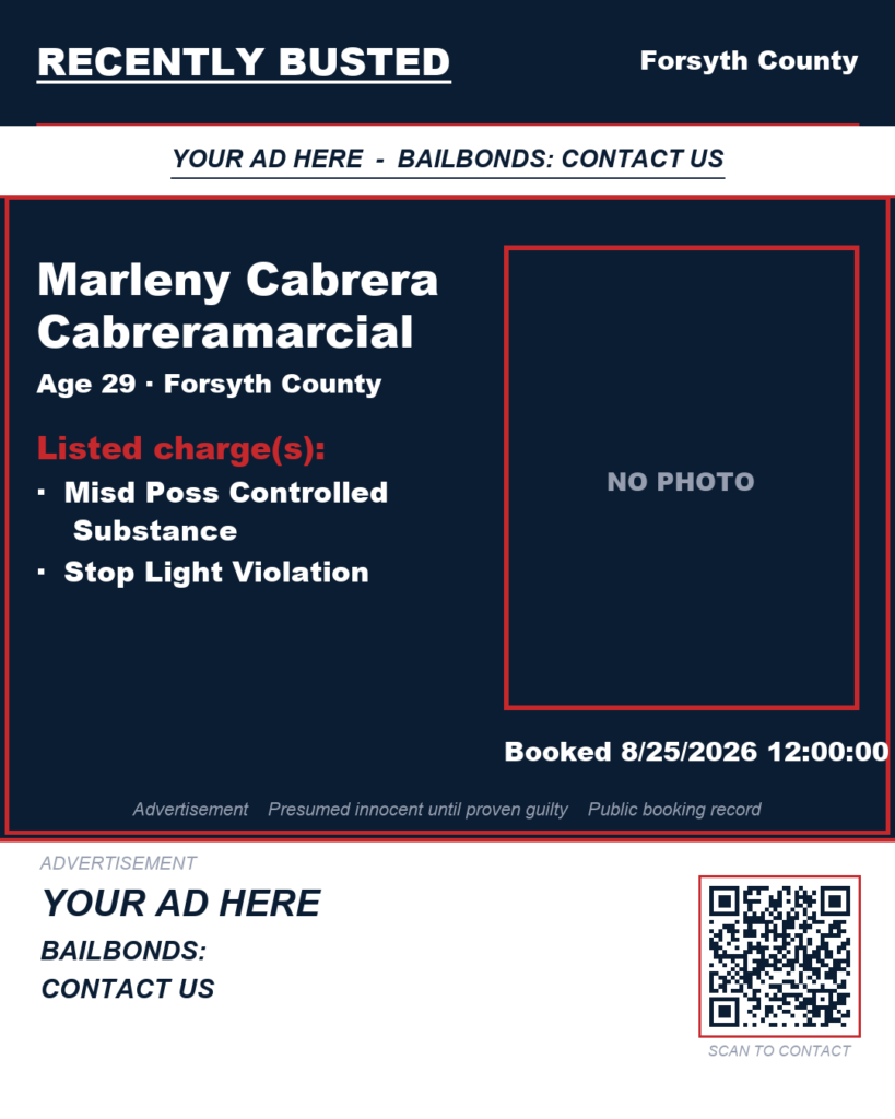Arrest report - MARLENY CABRERA CABRERAMARCIAL