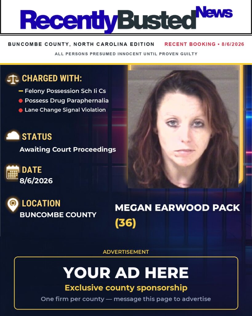 Arrest report โ MEGAN EARWOOD PACK