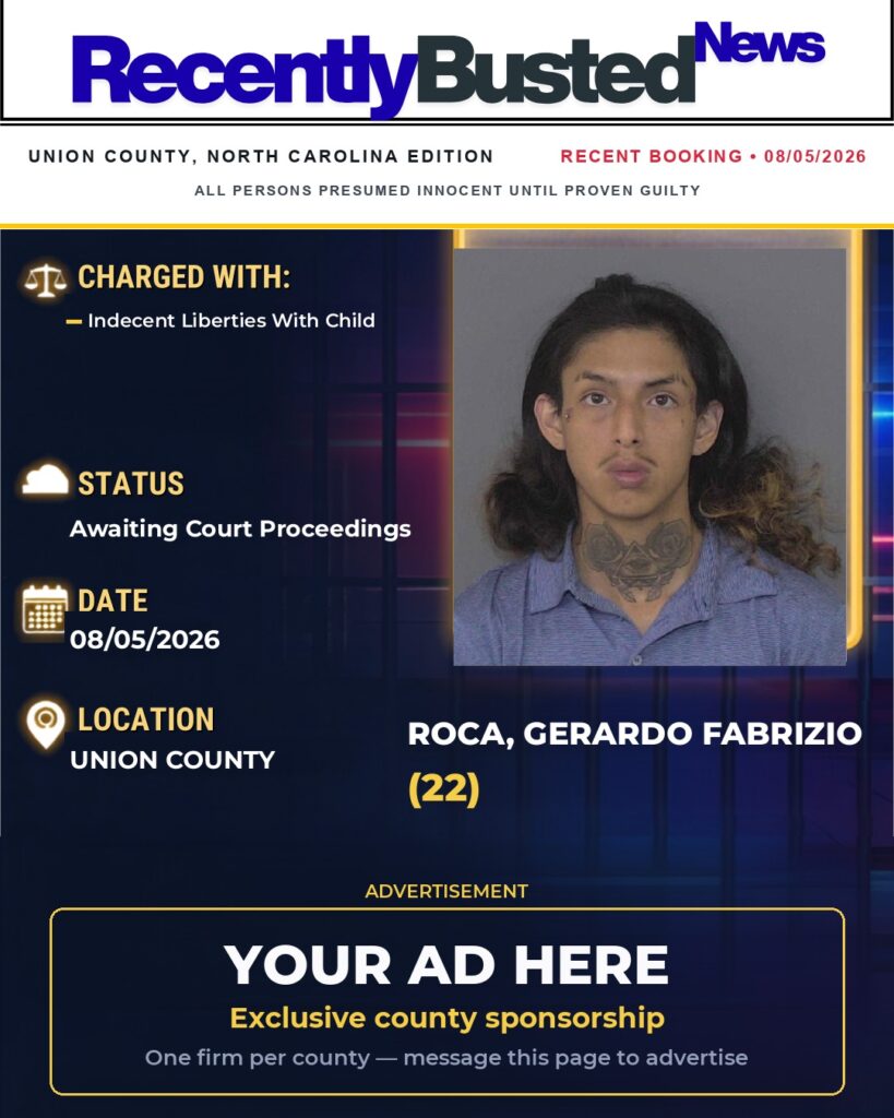 Arrest report — ROCA, GERARDO FABRIZIO