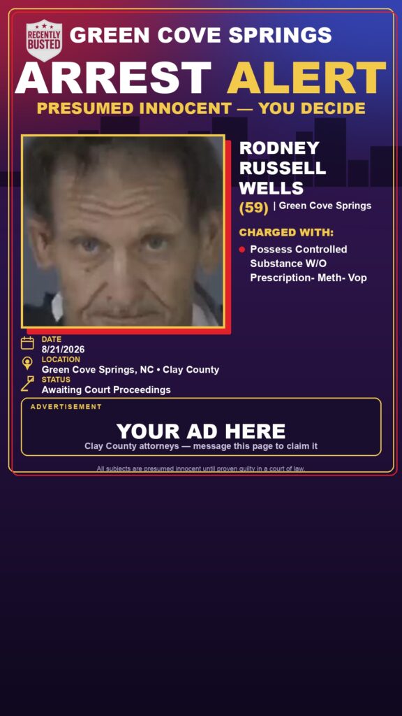 Arrest report - RODNEY RUSSELL WELLS