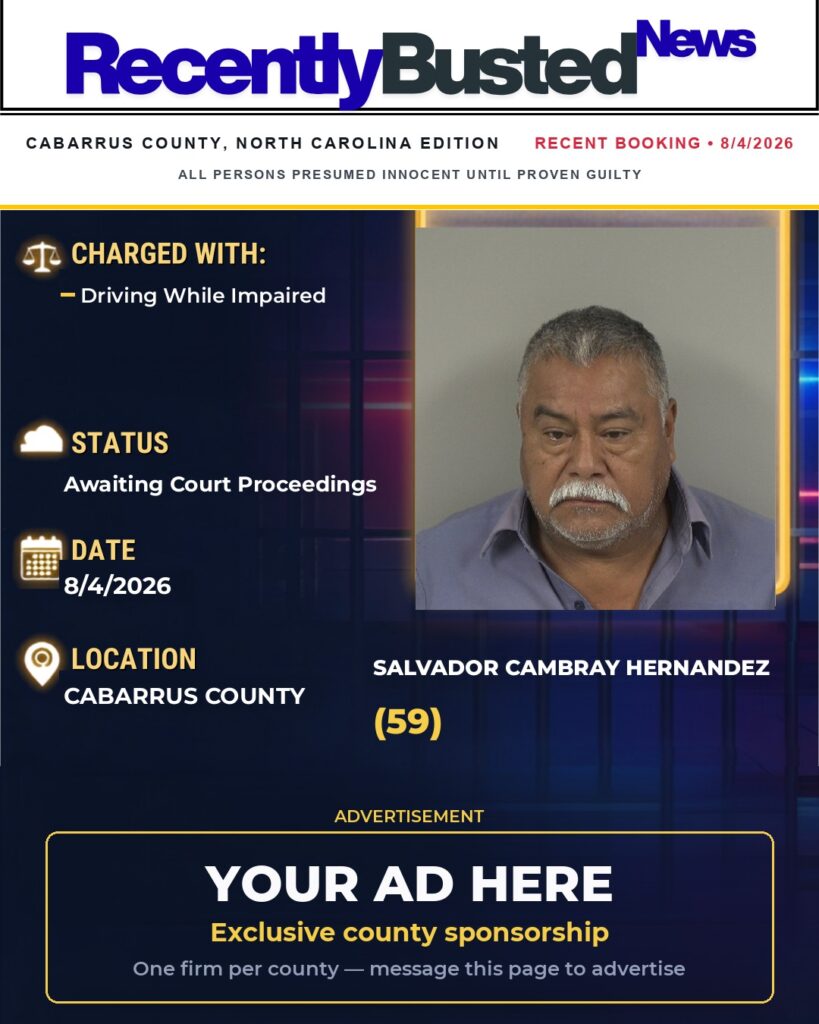 Arrest report โ SALVADOR CAMBRAY HERNANDEZ