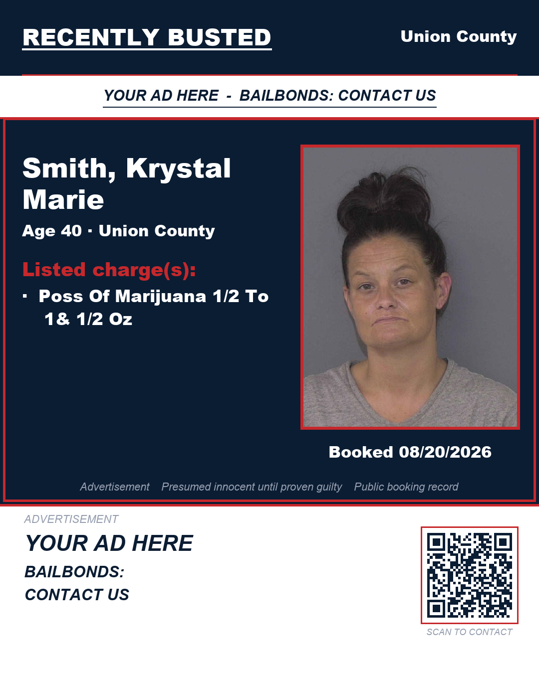 Arrest report - SMITH, KRYSTAL MARIE