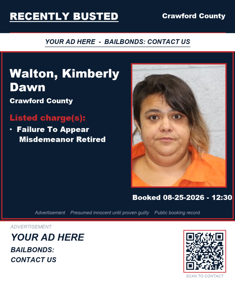 Arrest report — Walton, Kimberly Dawn