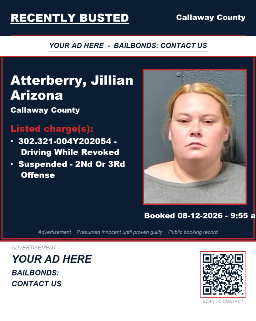 Arrest report — Atterberry, Jillian Arizona