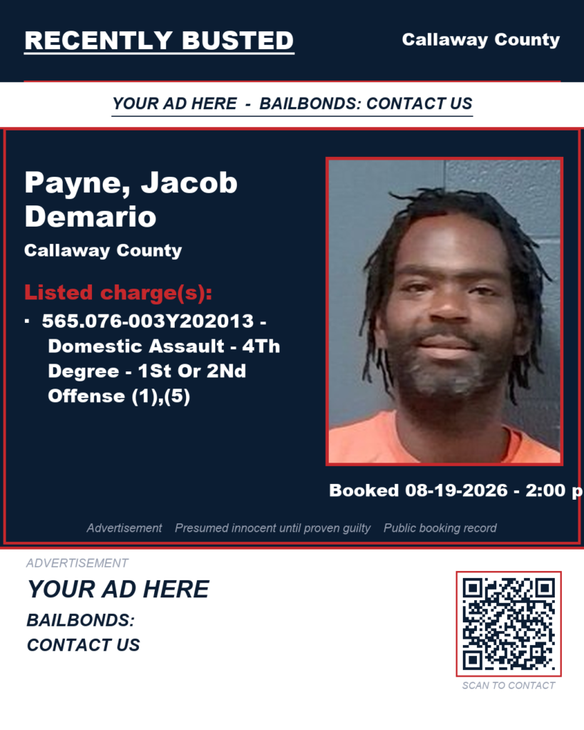 Arrest report — Payne, Jacob Demario
