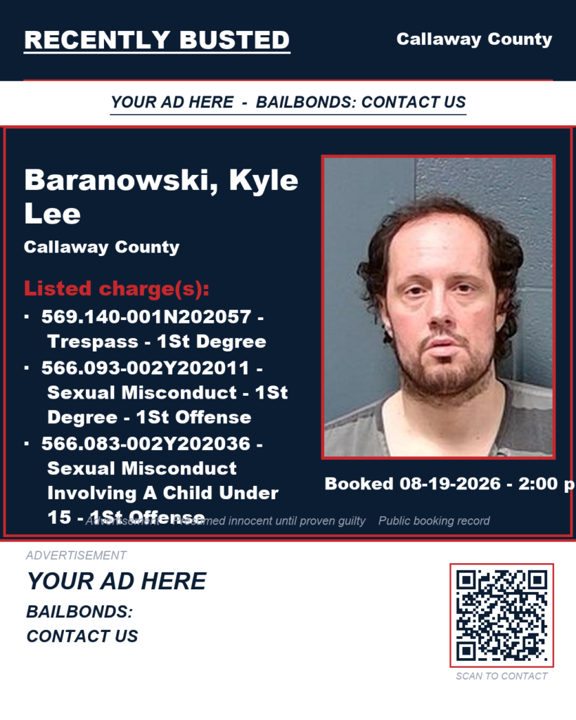 Arrest report — Baranowski, Kyle Lee