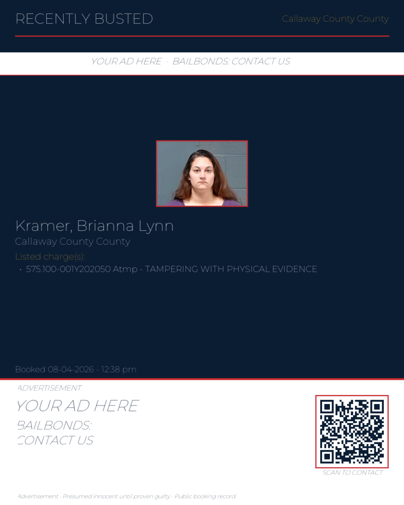 Arrest report — Kramer, Brianna Lynn