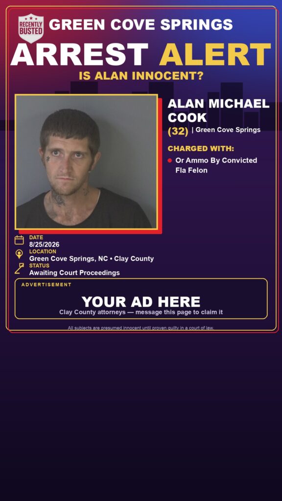 Arrest report - ALAN MICHAEL COOK