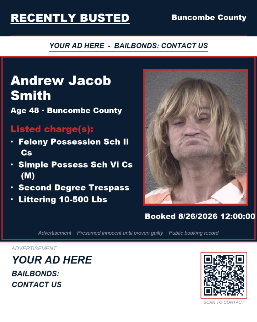 Arrest report - ANDREW JACOB SMITH